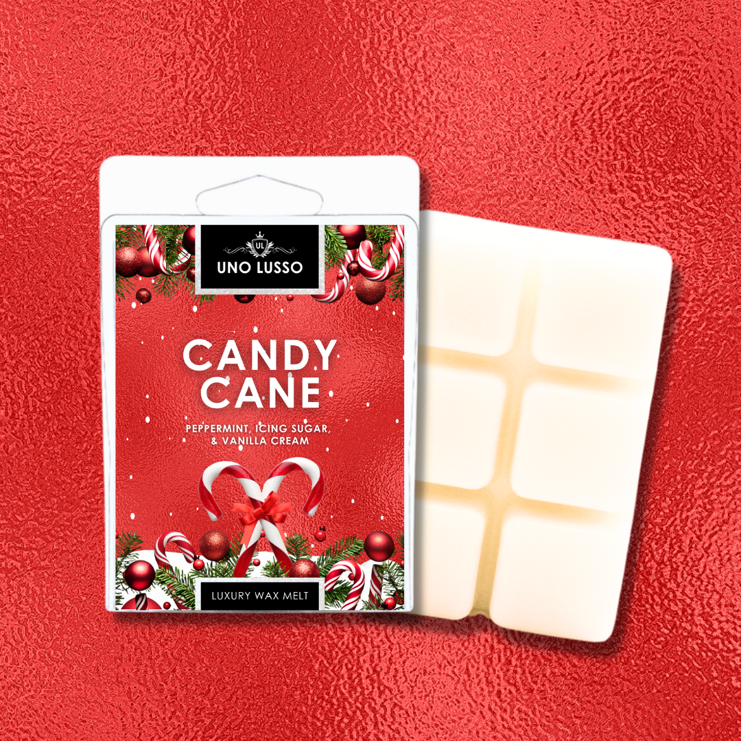 Candy Cane Wax Melt Clamshell