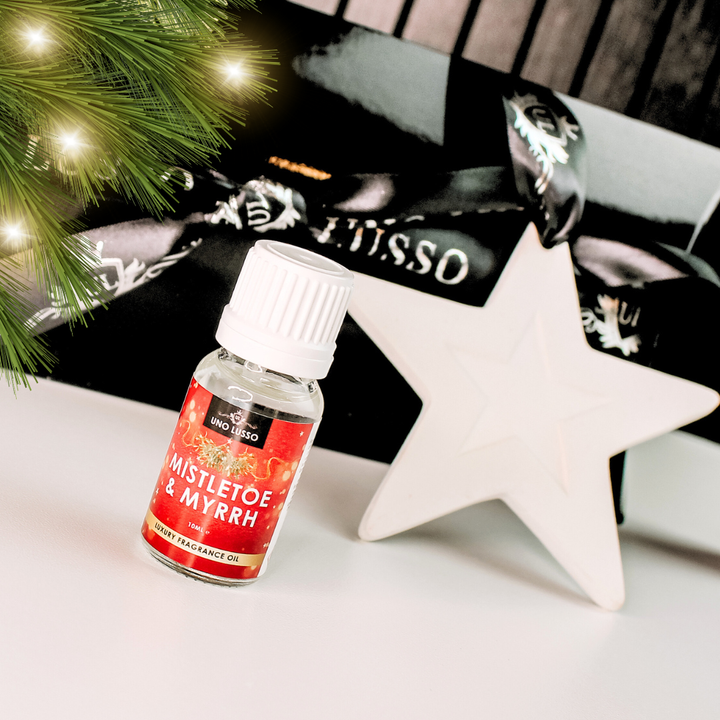Ceramic Scent Star with Fragrance Oil Gift