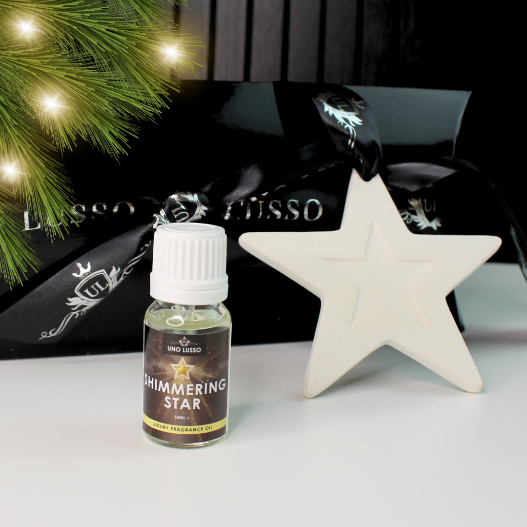 Ceramic Scent Star with Fragrance Oil Gift