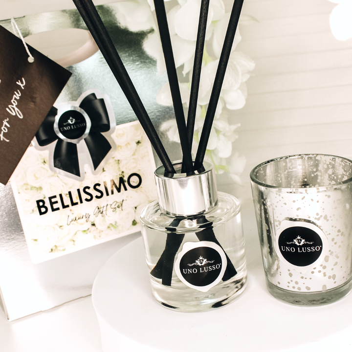 Bellissimo mini shimmer candle & diffuser gift set