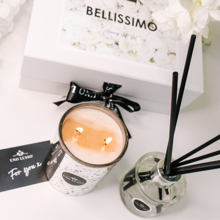 Luxury Silver Candle & Diffuser Gift Set