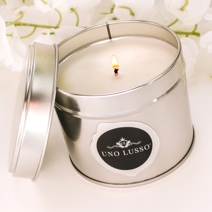 Belissimo Candle Silver tin