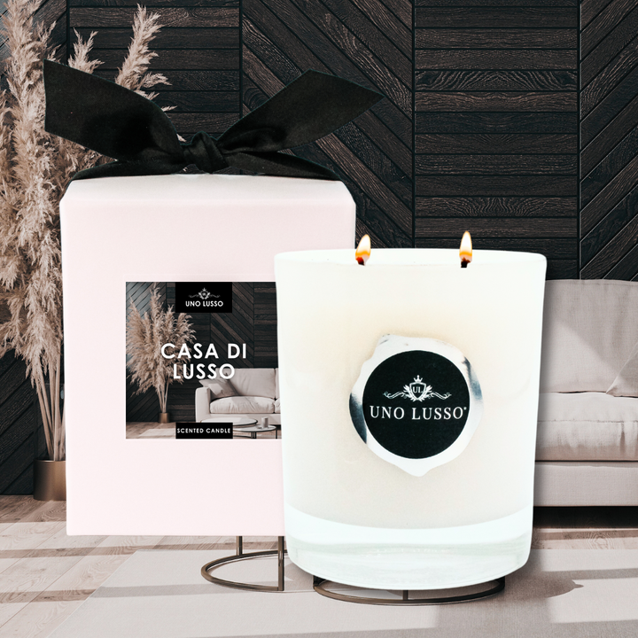 Casa Di Lusso White Gloss Candle