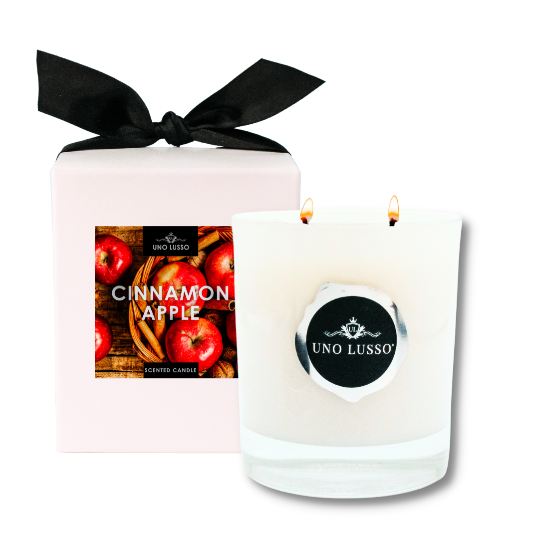 White Gloss Cinnamon Apple candle