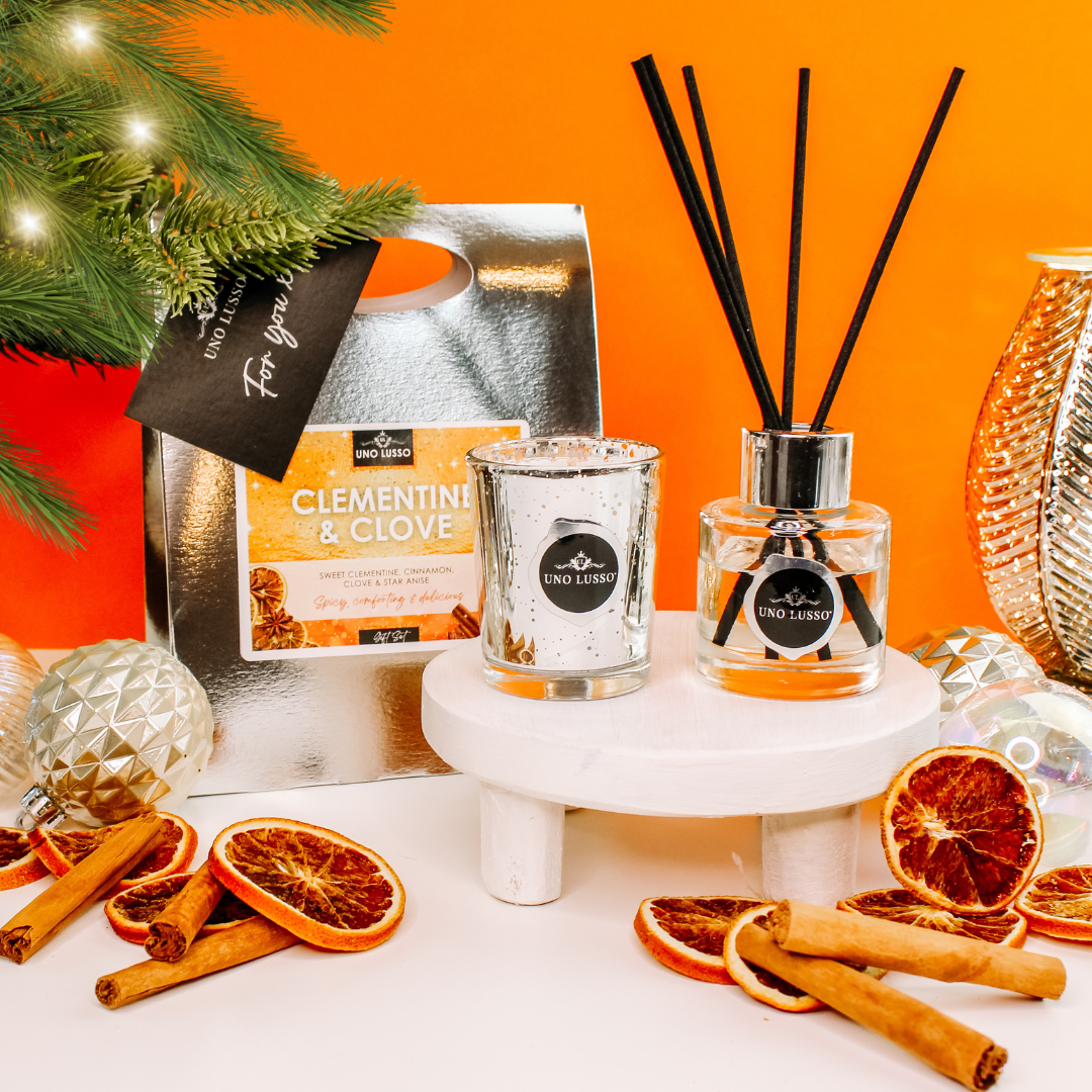 Clementine & Clove Candle & Diffuser Gift