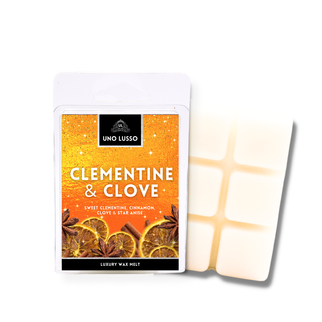 Clementine & Clove Wax Melt Clamshell
