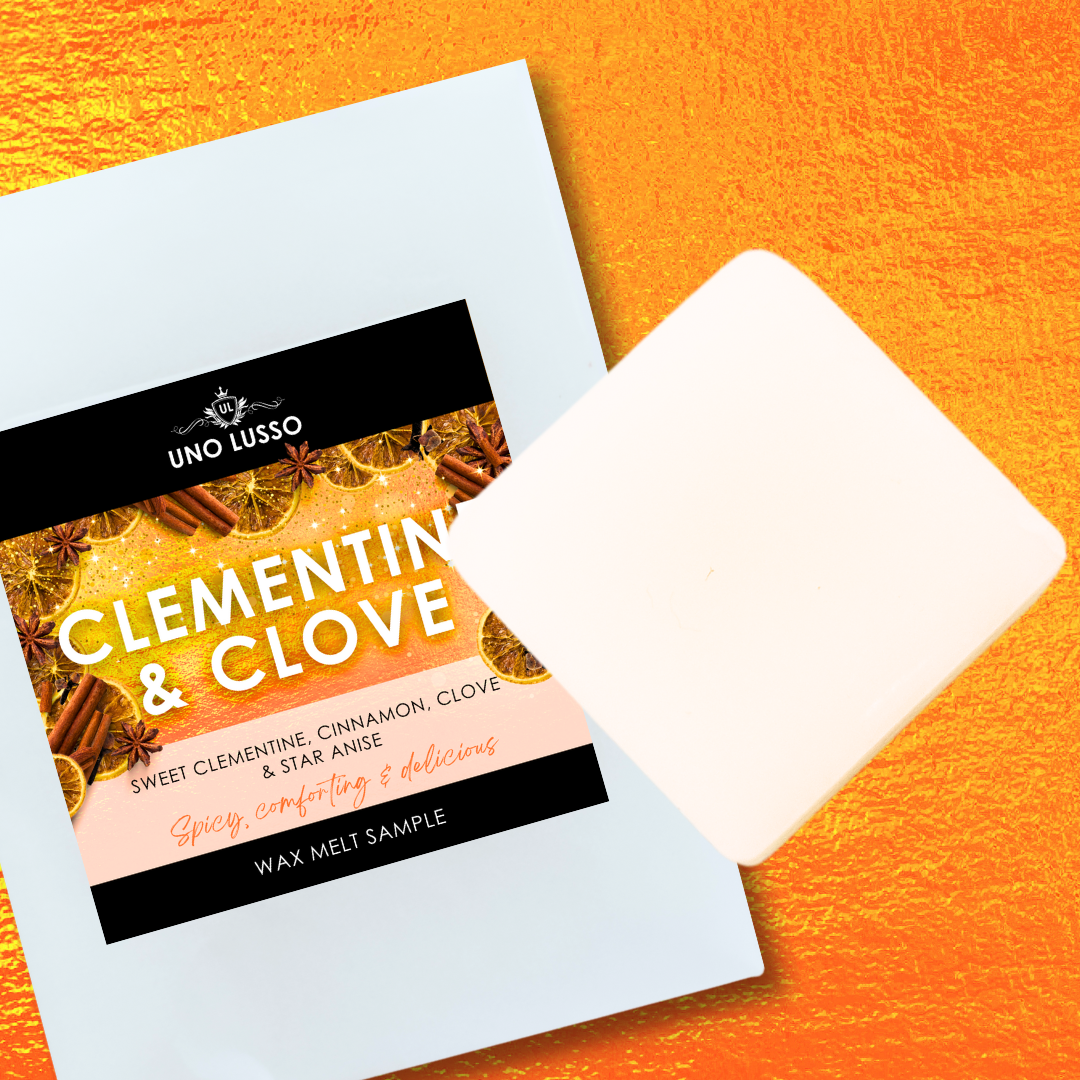 Clementine Clove Wax Sample