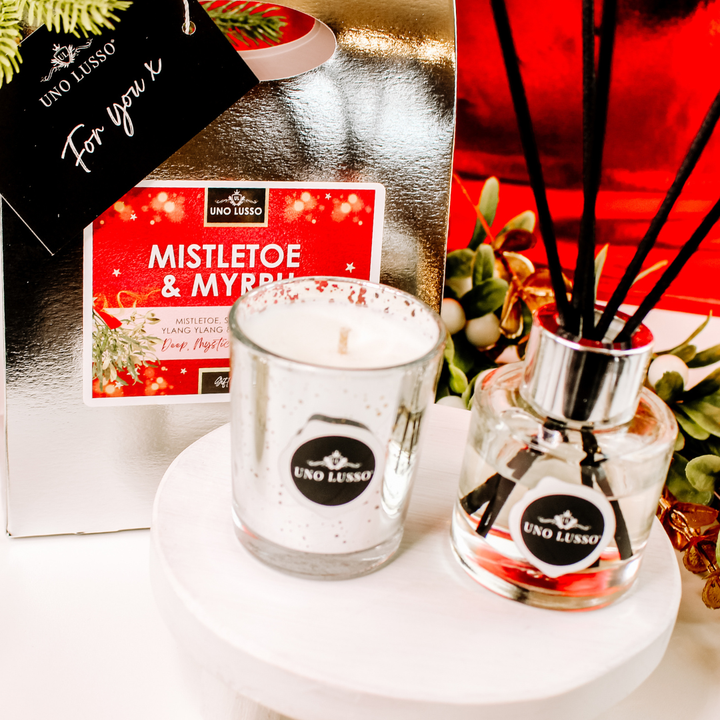 MIstletoe & Myrrh Candle & Diffuser Gift