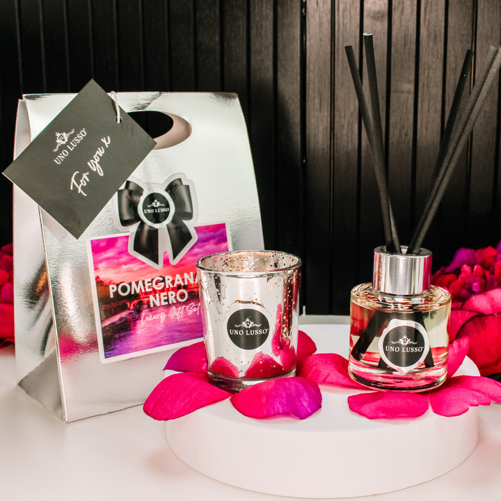 Pomegranate Nero Candle & Diffuser Gift