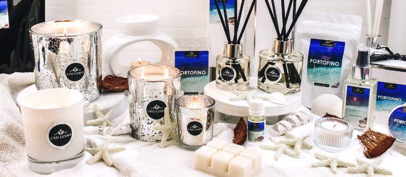 Portofino  Luxury Home Fragrance Candles Wax Melts & Diffusers