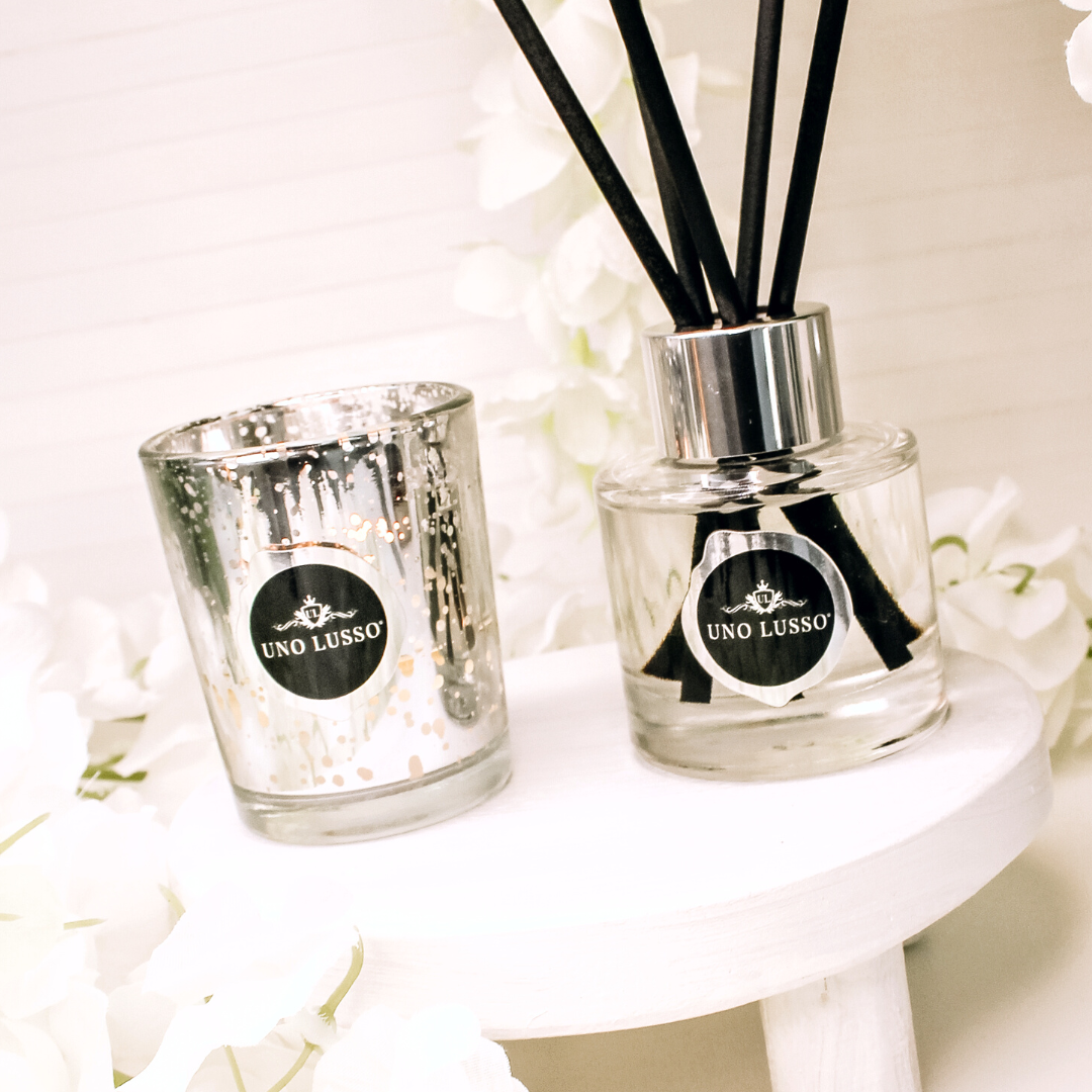 Mini Silver Candle & Diffuser Gift Set