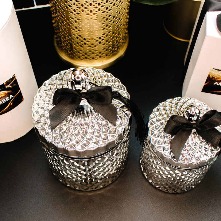 Grande & Luxe Silver Venetian Candles