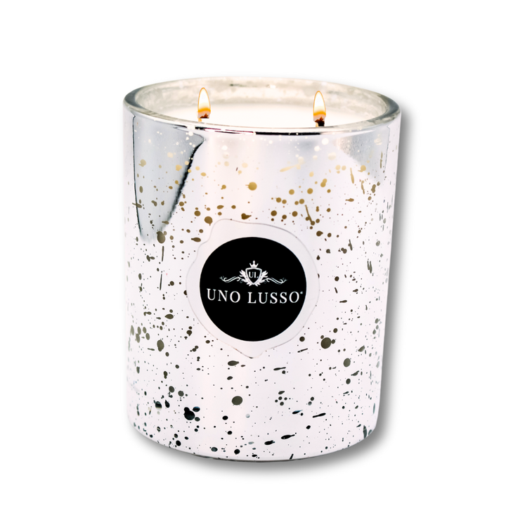 Silver Shimmer Candle by Uno Lusso