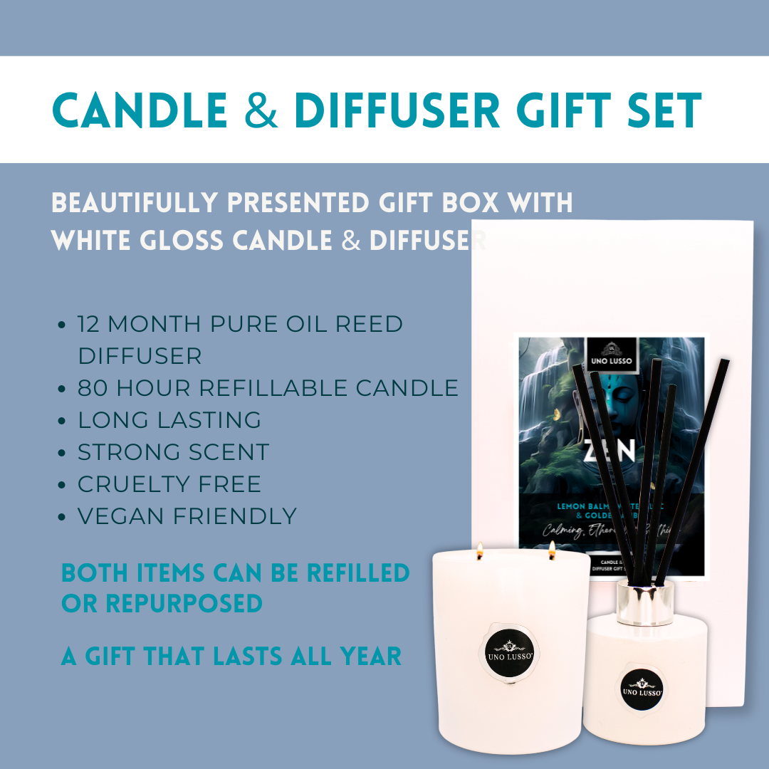 Zen Luxe Candle & Diffuser Gift Set